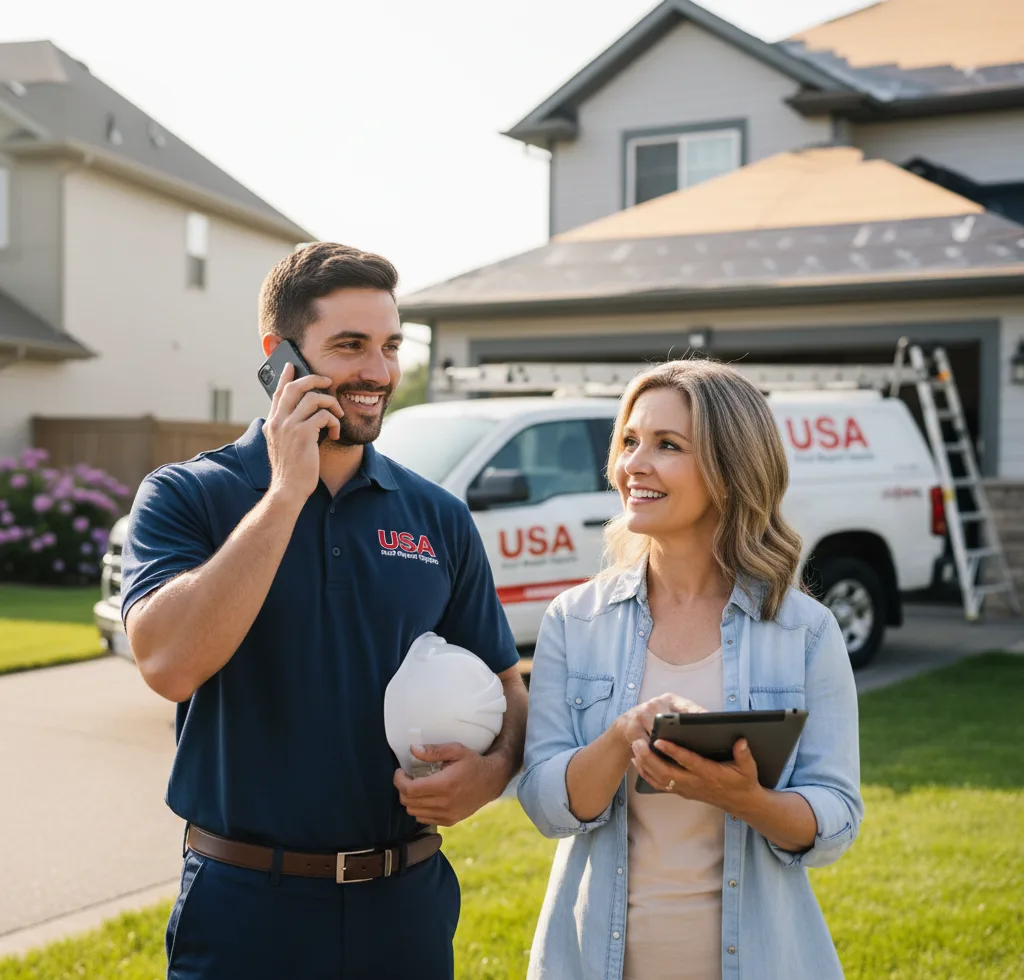 USA Roof Repair Experts customer support in Leonard